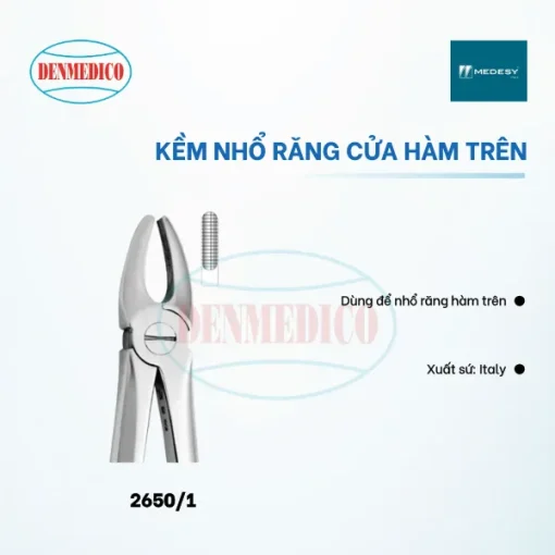 KỀM NHỔ RĂNG CỬA HÀM TRÊN