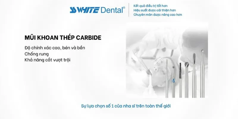 Mũi khoan thép carbide SS White